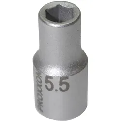 PROXXON 23713 Steckschlüsseleinsatz / Nuss 5,5mm Antrieb 6,3mm (1/4')