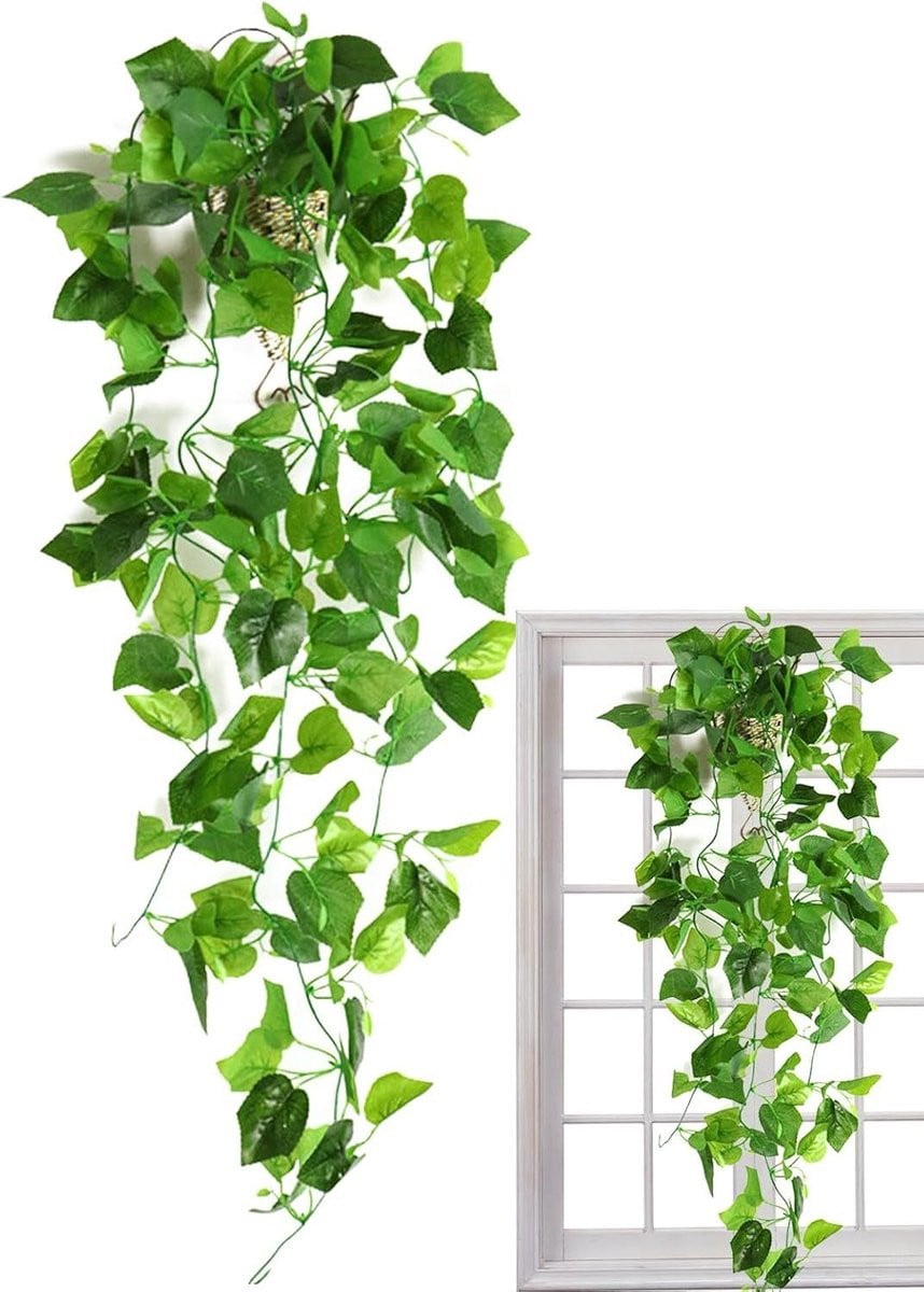Realistische groene kunsthangplant voor binnen en buiten - 19 meter