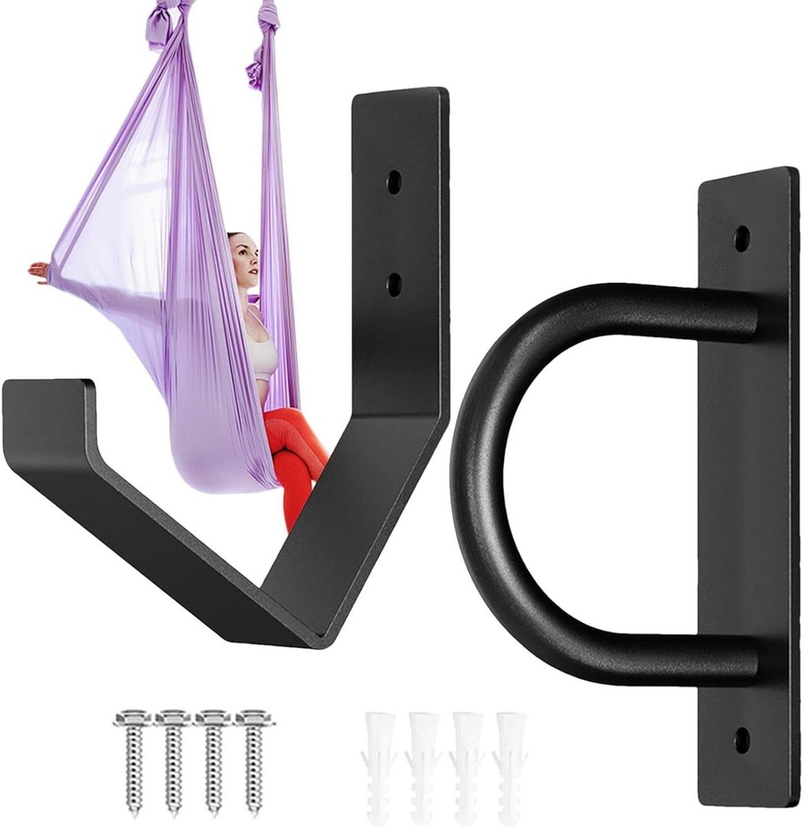 Battle Rope Wandhanger Touwhouder Opbergrek voor je Sportruimte - 27 x 21 x 7 cm