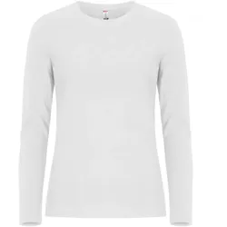 CLIQUE Premium Fashion Langarmshirt Damen 00 - weiß M
