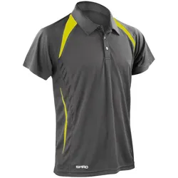Spiro, Herren, Sportshirt, Men's Team Spirit Polo (S), Mehrfarbig, Grau, S
