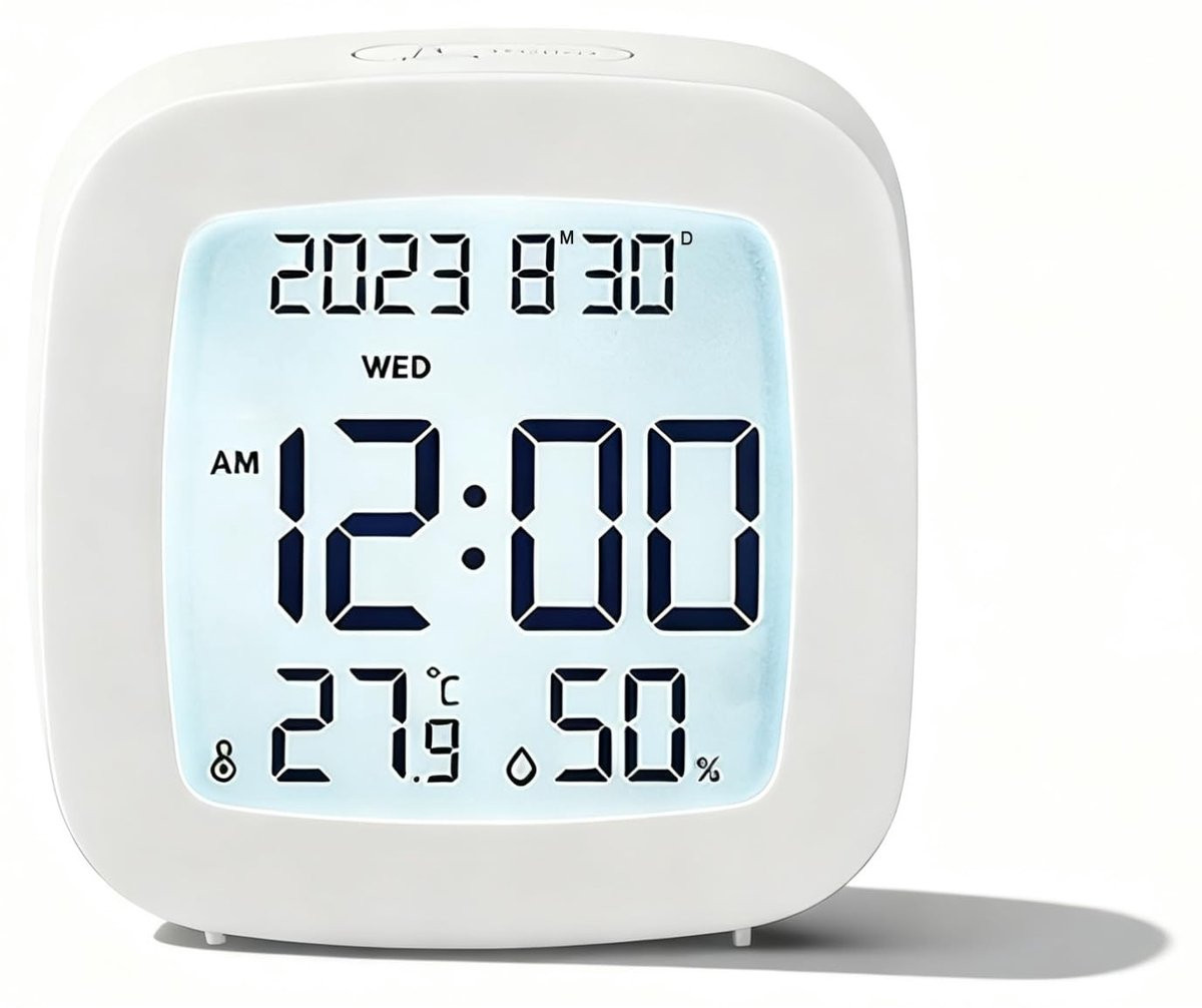 Digitale klok met LCD-display en temperatuur/humidity registratie van Solidchoice