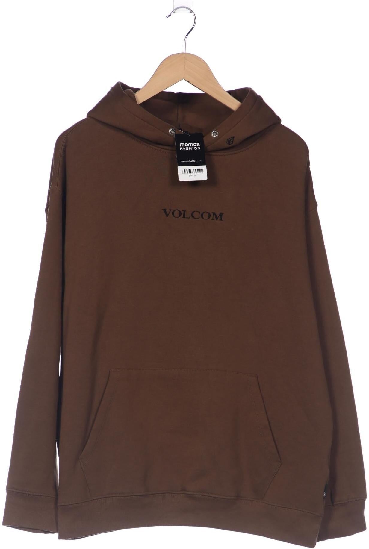 Volcom Herren Kapuzenpullover, Braun, Gr. M, Synthetik / Baumwolle - Second Hand