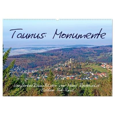 Taunus: Monumente (Wandkalender 2027 DIN A2 quer), CALVENDO Monatskalender