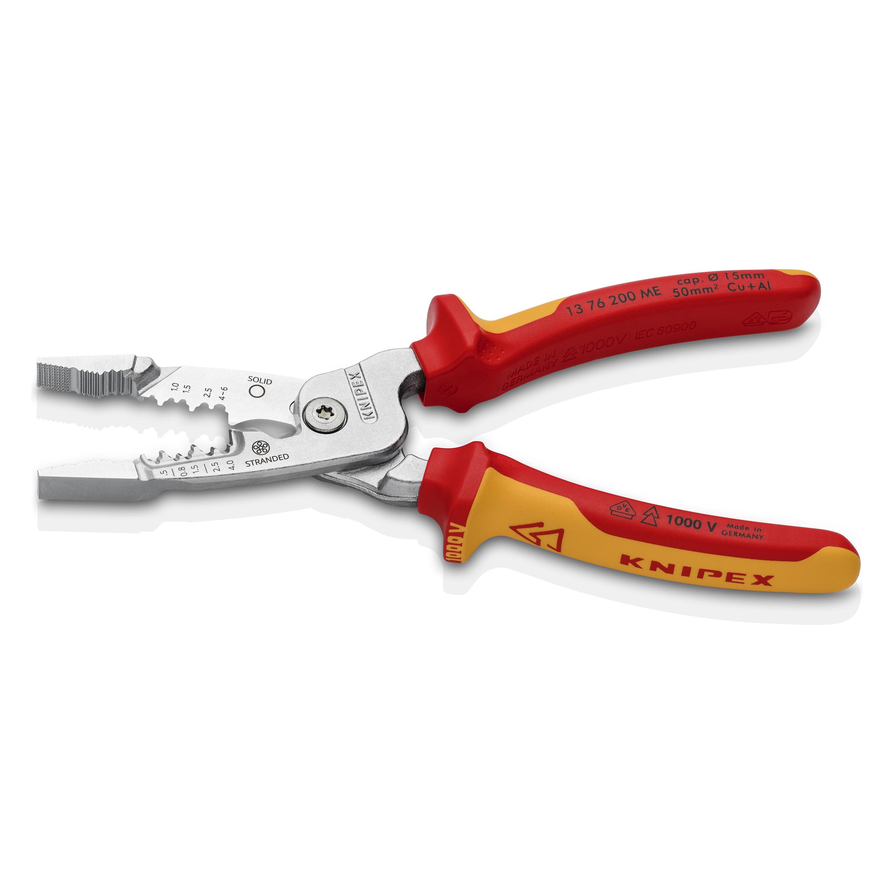 Knipex Multifunktions-Elektriker Zange (200 mm) (13 76 200 ME)