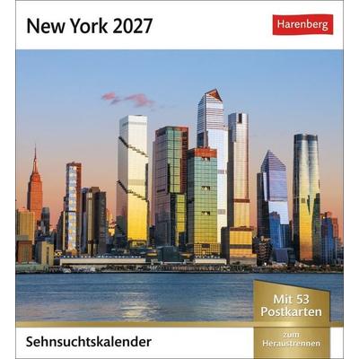 New York Sehnsuchtskalender 2027 - Wochenkalender mit 53 Postkarten