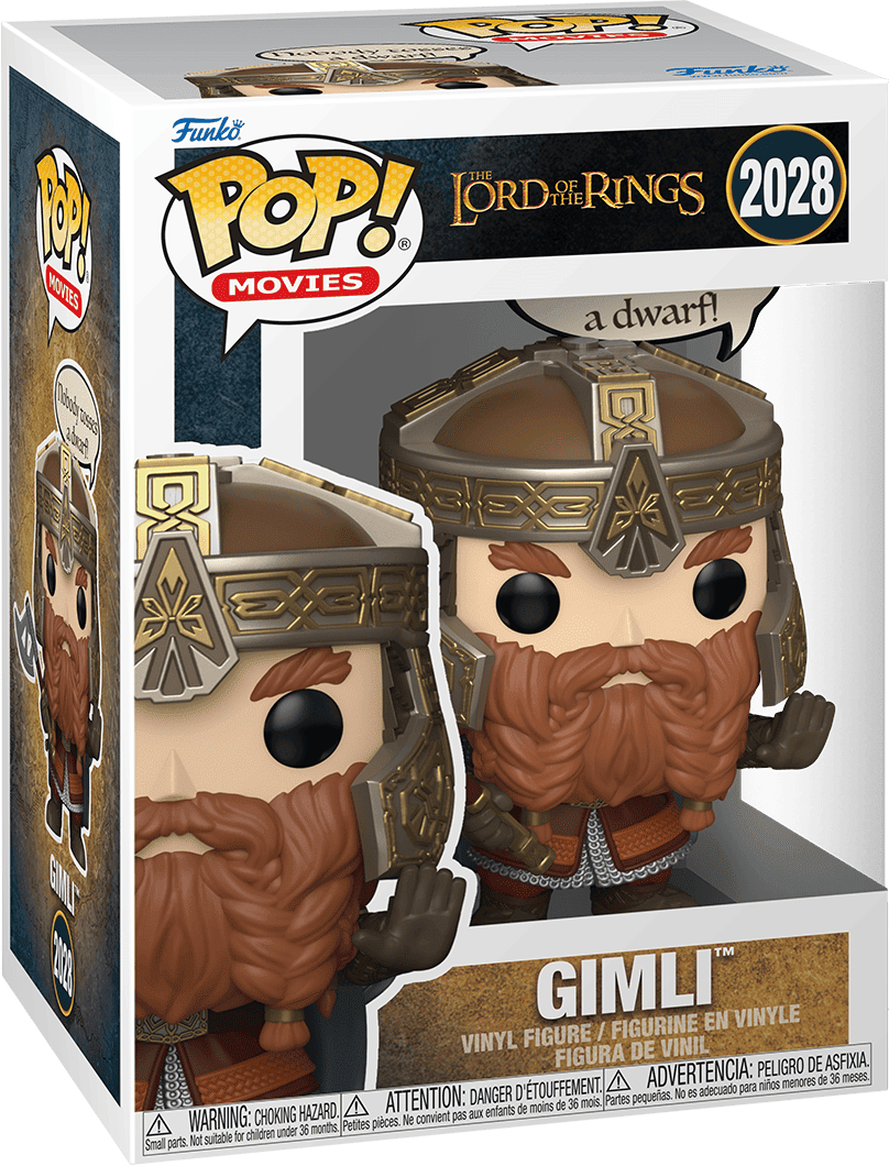 Funko Pop! Vinyl - Lord Of The Rings - Gimli, 3.75-inch figure with detailed armor and battle axe