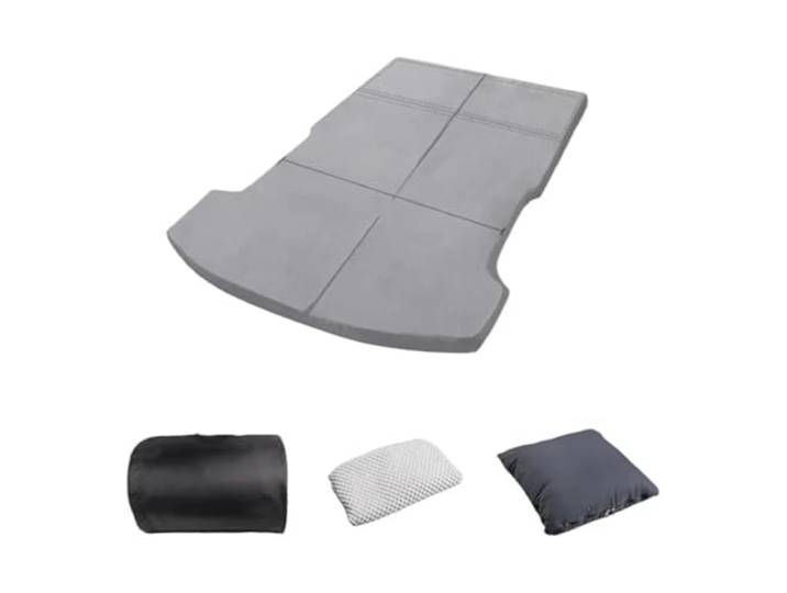 DHBVGAUE Auto Matratze Kofferraum Matratze Für Campingmatratze, Aufbewahrungstasche und Bettlaken für Matratzen aus Memory-Schaumstoff im Lieferumfang enthalten(4PCS)