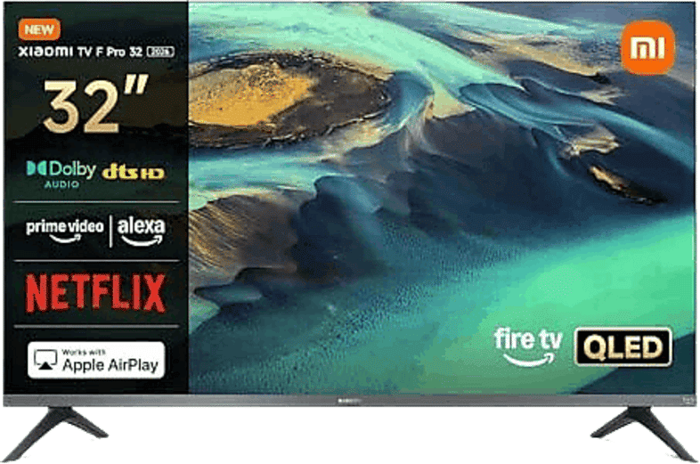 TV QLED 32" - Xiaomi 32 F PRO, HD-Ready, ARM Cortex-A55, Smart TV, Negro