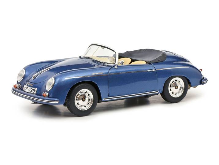 Sportwagenklassiker Porsche 356 Speedster, Metallicblau