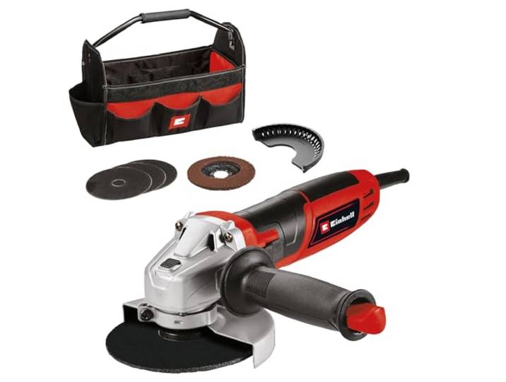 Einhell haakse slijper TC-AG 125/850 set
