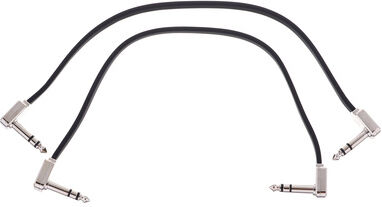 Ernie Ball "BK Flat Ribbon TRS Patch 12"" Schwarz