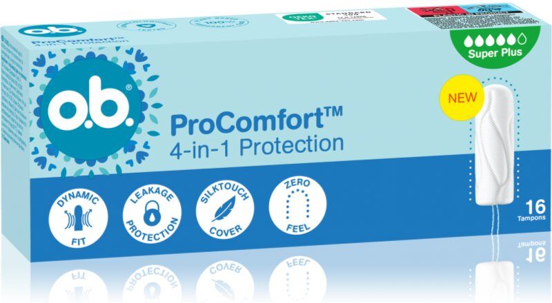 o.b. Pro Comfort Super Plus tampons pour règles abondantes 16 pcs