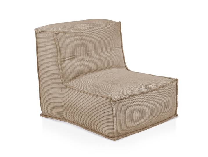 COZY Sitzsack, Material Cord, Braun