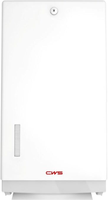 CWS Faltpapierspender 4620000 Universal, weiß, Kunststoff, mit Schloss