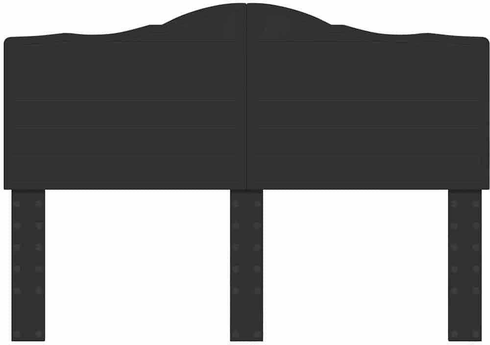 17 Stories Panel Headboard Black Oak Queen