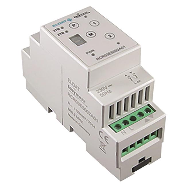 Eldat Hutschienen- RCR03EN5002A01-29K Empfänger Motor 2 Kanal 230VAC grau (RCR03EN5002A01-29K)