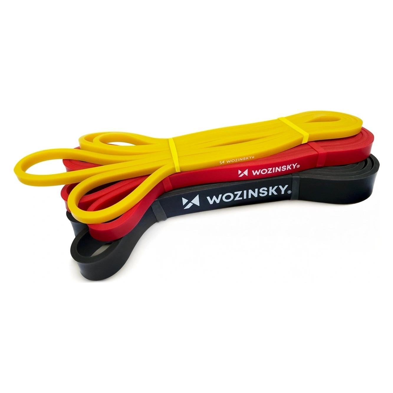 Wozinsky WGO-3 Latex-Widerstandsbänder - 3 Stück. (2.08 m, Leicht, Mittel, Stark) (5907769384585)