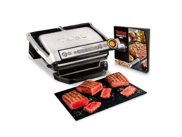 Tefal Optigrill+\, Grill intelligent\, 6 programmes\, Mode manuel\, 4 personnes\, GC712D12