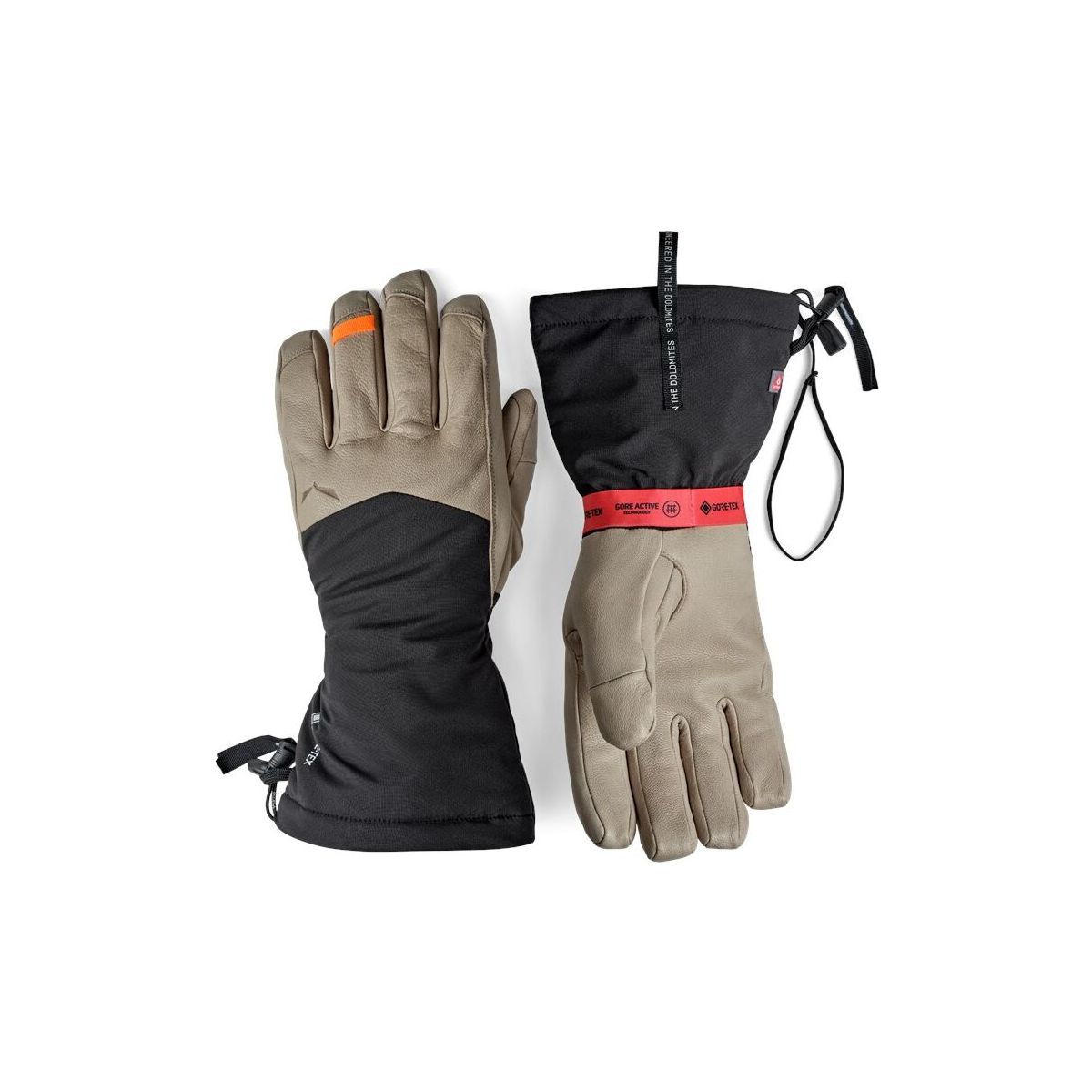 Salewa Ortles GTX Long Cuff Gloves black out/7030 (0911) S 00-0000029232-0911-S
