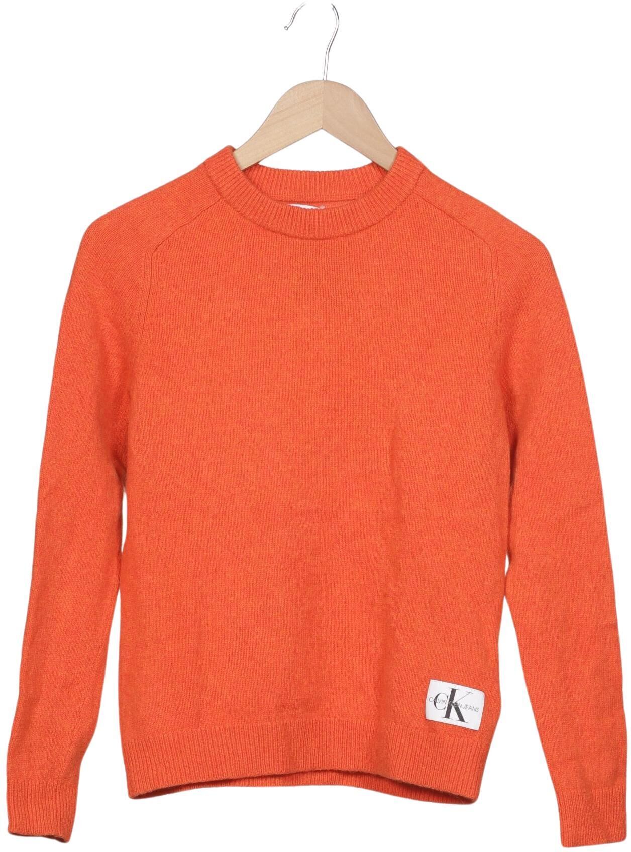 Calvin Klein Jeans Damen Pullover, Orange, Gr. S, Wolle - Second Hand