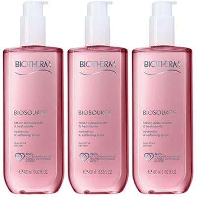 Biotherm Biosource Reinigungslotion trockene Haut x3 3x400 ml Lotion