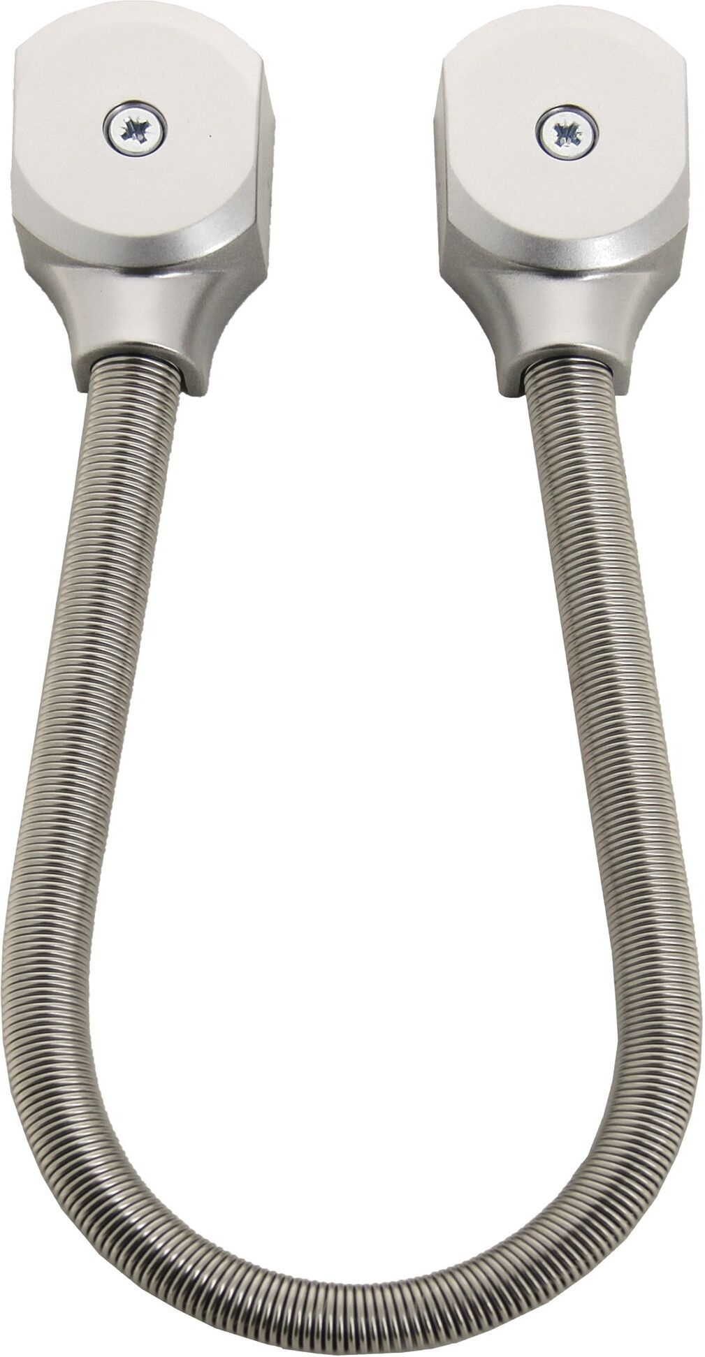Flexible de passage de câbles diamètre intérieur 12 mm longueur 500 mm + embout HERACLES FLEX500 Argent