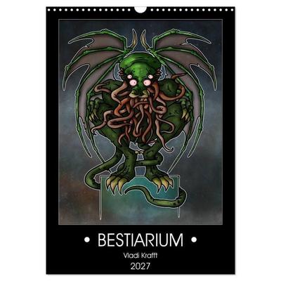 Bestiarium Vladi Krafft (Wandkalender 2027 DIN A3 hoch), CALVENDO Monatskalender