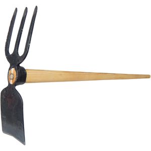 SHW Gartenhacke 53617, Doppelhacke, mit Stiel, aus Stahl, (LxB) 135 x 8 cm
