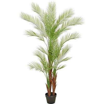 Kunstpalme CREATIV GREEN "Arecapalme", grün, H:150cm, Obermaterial: 100% Kunststoff, Kunstpflanzen, mit naturgetreuen Palmwedeln