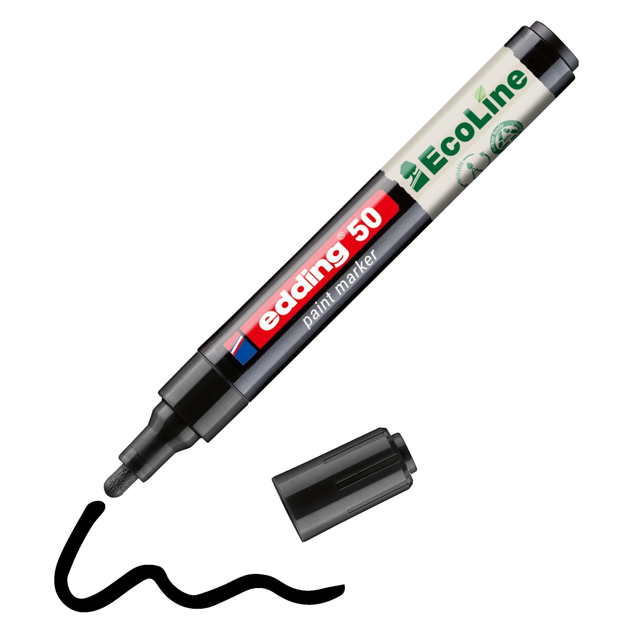 Edding 50 EcoLine Lackmarker schwarz 2,0 - 3,0 mm, 1 St. (1x) (4-50-001)