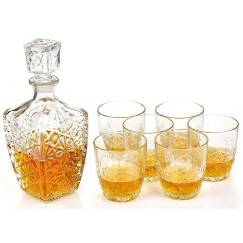 Bormioli Rocco Dedalo Whiskey Set - 7 delige set