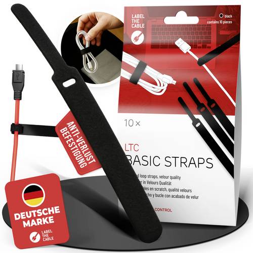 Label the Cable LTC BASIC STRAPS L LTC 1110 10 St. Schwarz