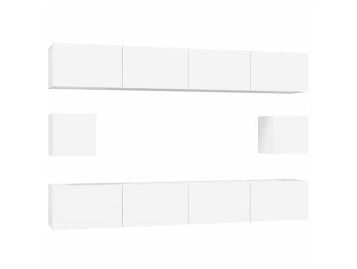vidaXL 6-TLG. TV-Schrank-Set Weiß Holzwerkstoff