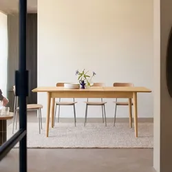 Ausziehbarer Tisch Cloé aus massivem Mangoholz 190 x 88