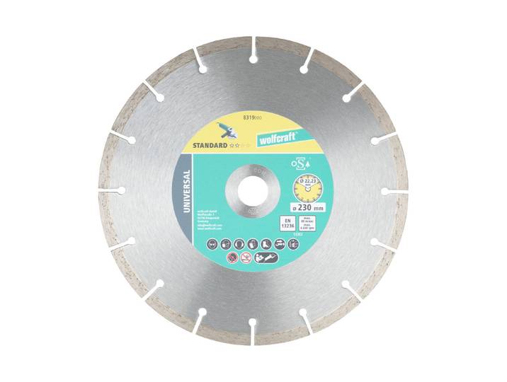 wolfcraft Diamant-Trennscheibe Solid Universal, ø230mm