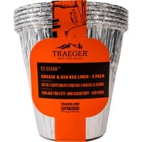 Einlage für Fett & Aschebehälter aluminium, 5er Pack, Aluminium