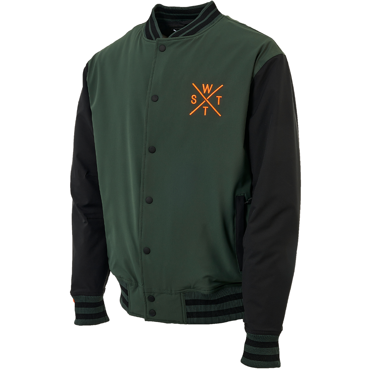 Watts Herren College Jacke FAKIE forest/fluo orange/black - M