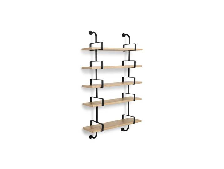 GUBI Étagère murale Demon 5 niveaux oak, 95 cm