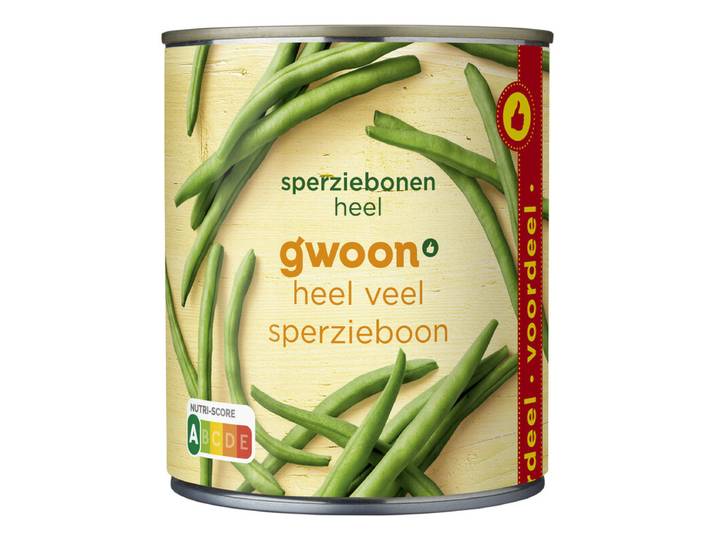 G'woon Hele Groene Bonen - 800 g