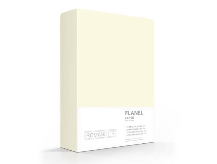 Romanette Romanette flanel laken ivoor 240x260