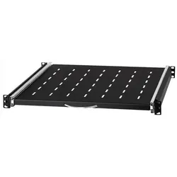 Stalflex Pull-Out Shelf 19" 1U Black RSR19-1U-450B, Serverschrank Zubehör, Schwarz