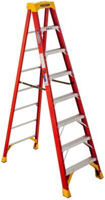 Werner Type IA Fiberglass Step Ladders (300 lb. Load Capacity) 8 Foot