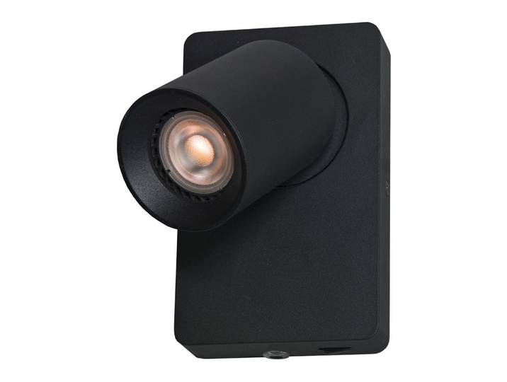 Artdelight Wandlamp Megano 1 lichts zwart