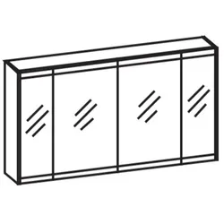 Artiqua LED-Spiegelschrank, Weiß Glanz, 072-SDT-2-12-68 072-SDT-2-12-68