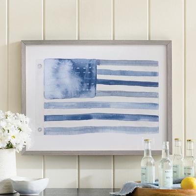 Blue American Flag Wall Art - Grandin Road