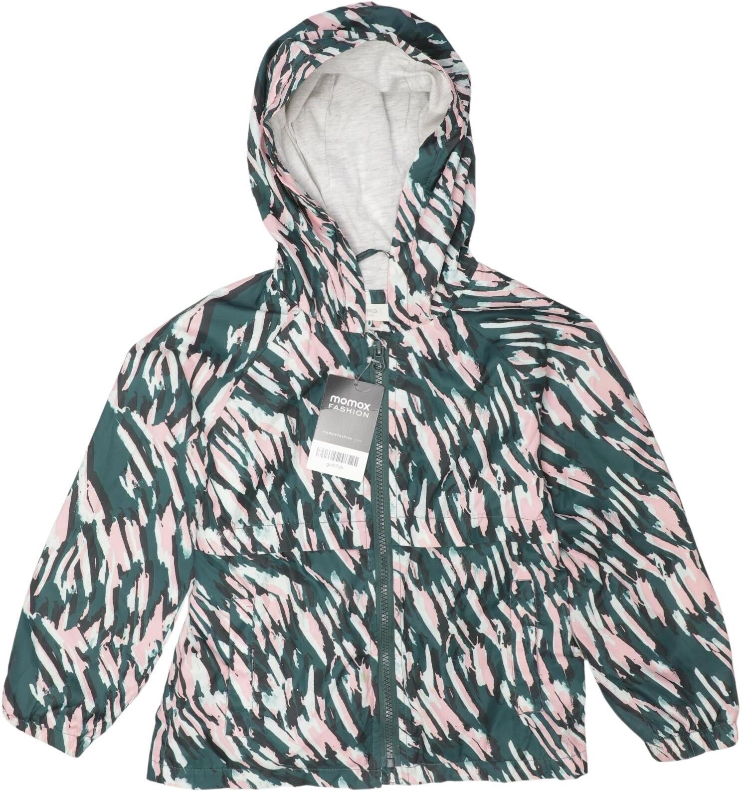 Mango Mädchen Jacke oder Mantel, Mehrfarbig, Gr. EU 122, Synthetik / Baumwolle - Second Hand