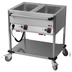 RM GASTRO Bain-Marie-Wagen-Fahrbar 2x GN 1/1