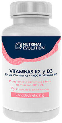 Nutrinat Evolution Vitamins K2 D3 30 Capsules