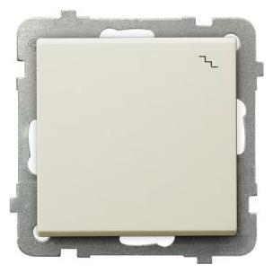 Ospel Sonata Einzel-Treppenschalter 16AX IP20 ecru (ŁP-3R (LP-3R/m/27)